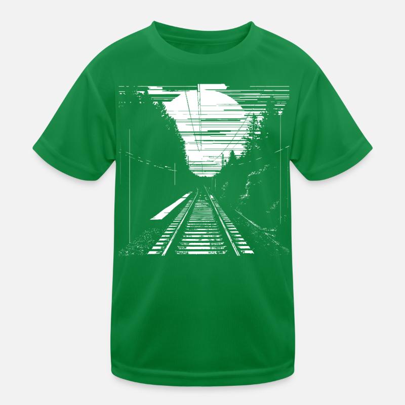 Railway Graphic Kids Functional T-Shirt