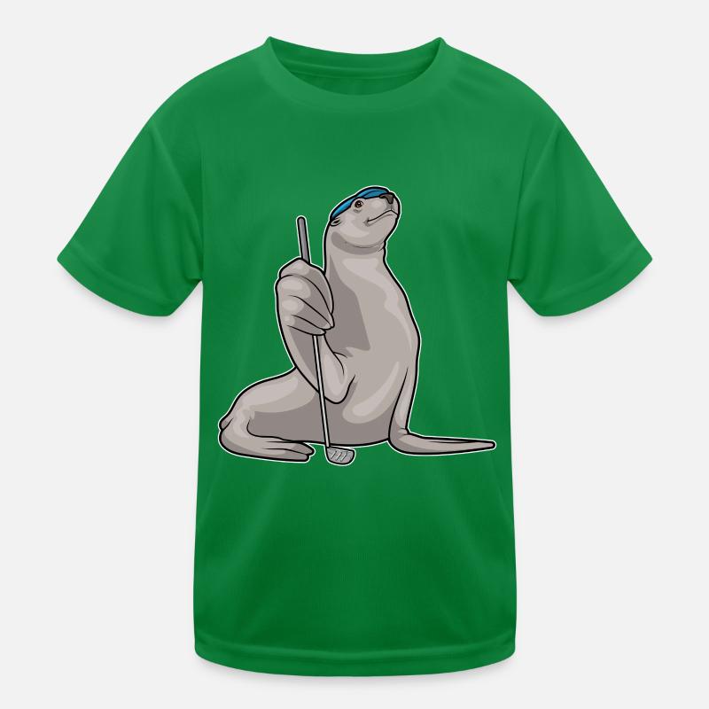 Seehund Golf Golfschläger Kinder Funktions-T-Shirt