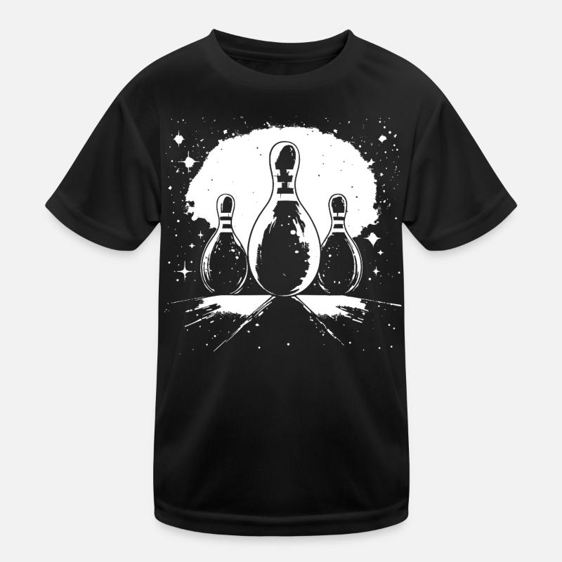 Bowling Pins Kids Functional T-Shirt