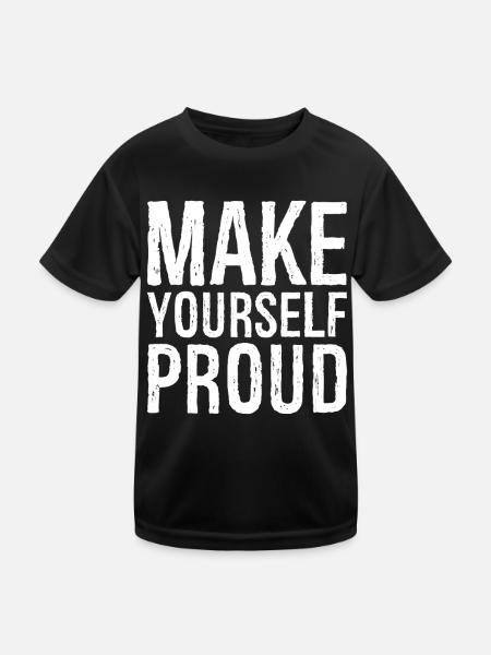 Rendre fier - T-shirt sport Enfant - noir - Devant