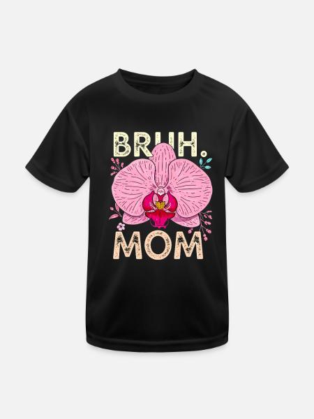 Brew Mom Orchid - Kids Functional T-Shirt - black - Front