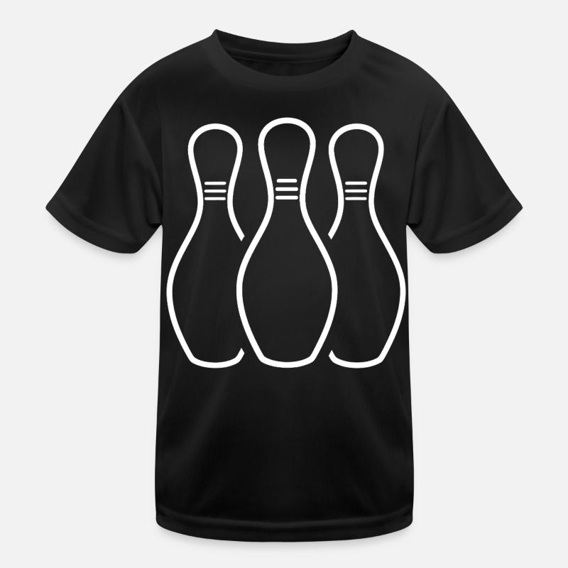Bowling Pins Kids Functional T-Shirt