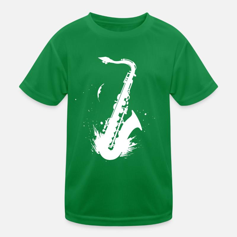 Saxophone Graphics Kids Functional T-Shirt