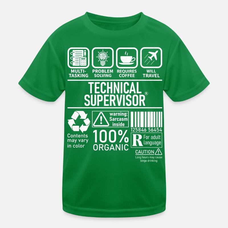 Superviseur technique multitâche résolution de problèmes T-shirt sport Enfant