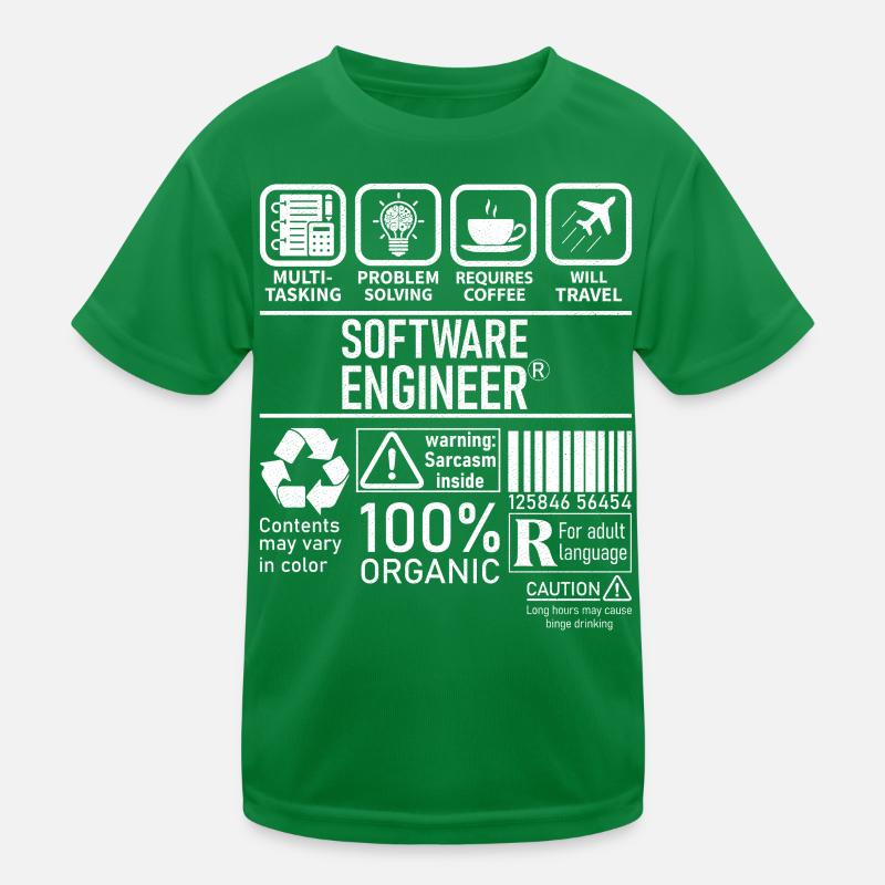 Ingénieur logiciel multitâche résolution de problèmes T-shirt sport Enfant