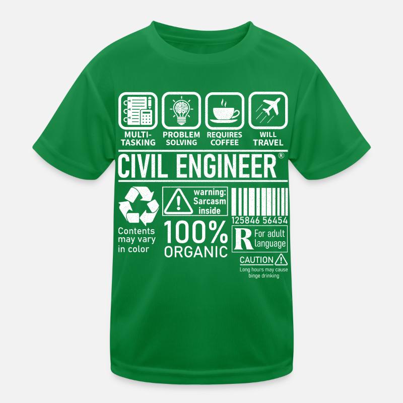 Ingénieur civil multitâche résolution de problèmes T-shirt sport Enfant
