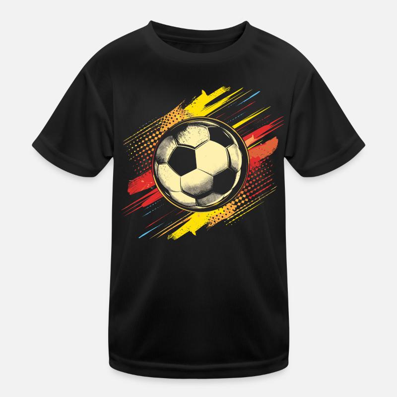 Fußball Vintage Kinder Funktions-T-Shirt
