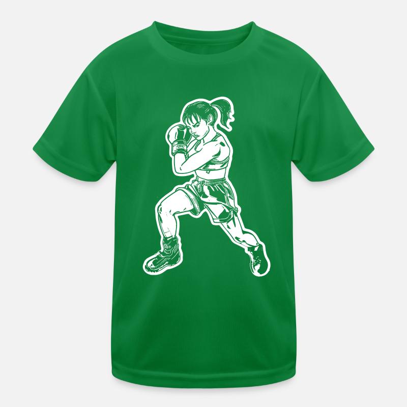 Boxer Sketch Kids Functional T-Shirt