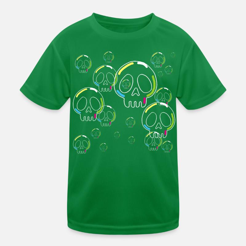 Seifen-Schädel Kinder Funktions-T-Shirt