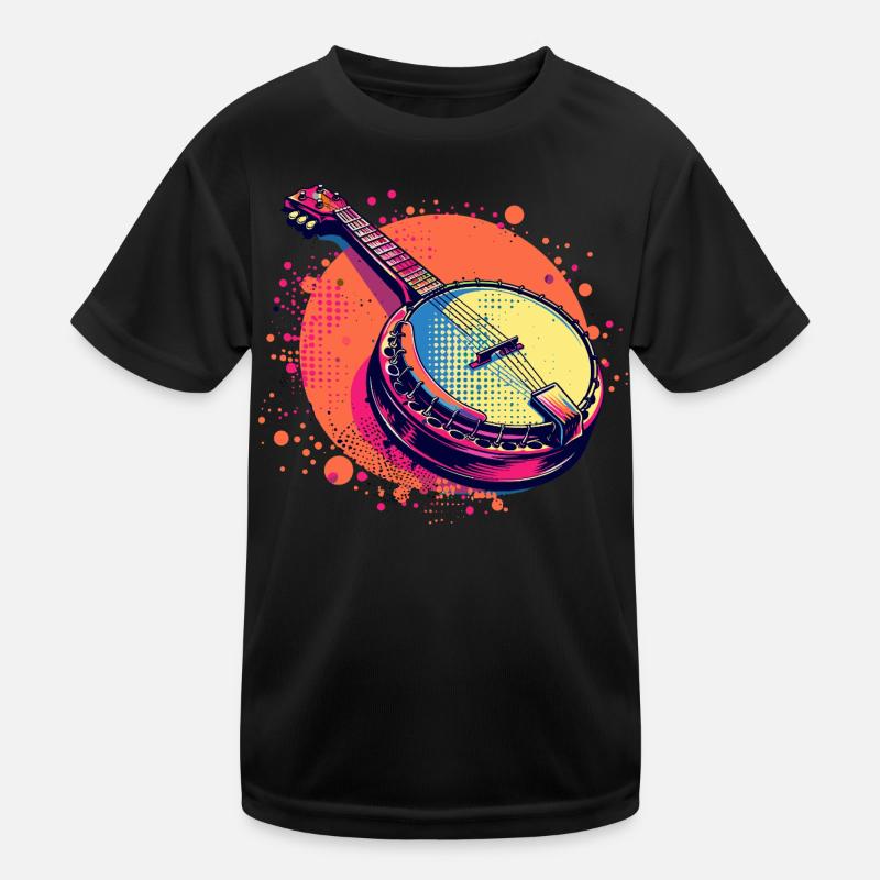 Banjo Comic Look Kinder Funktions-T-Shirt