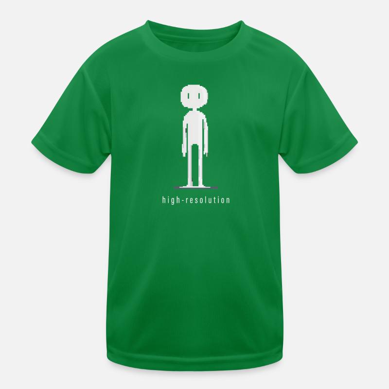 Drôle Pixel Stick Figure Absurde Humour Informatique T-shirt sport Enfant