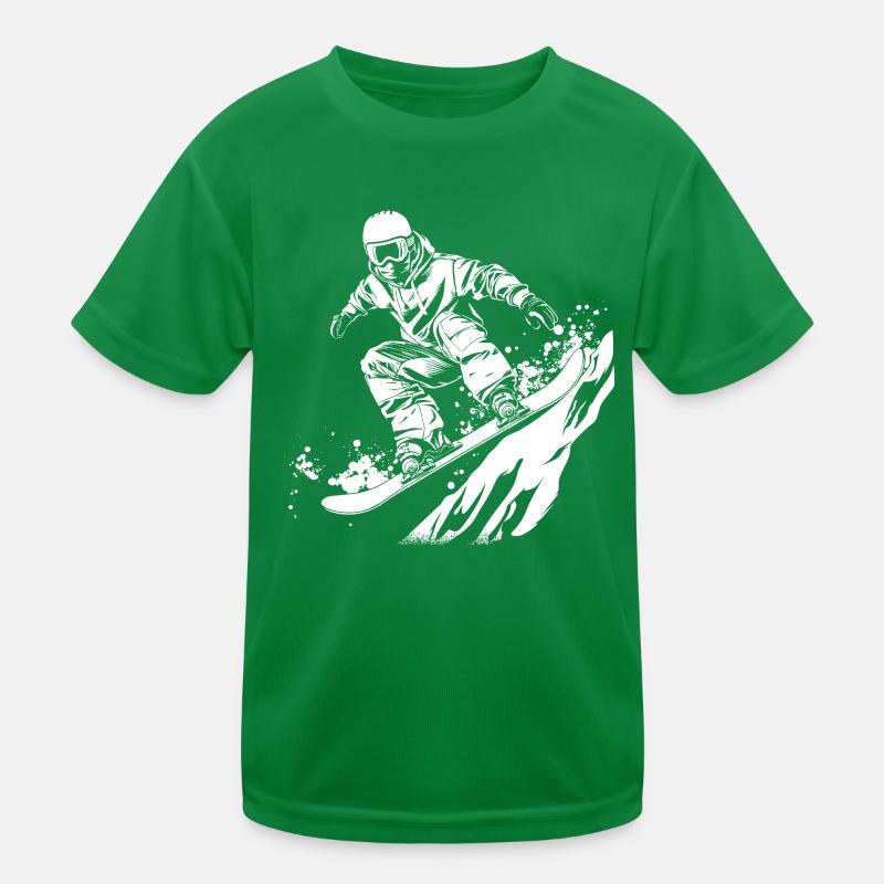Dessin de snowboarder T-shirt sport Enfant