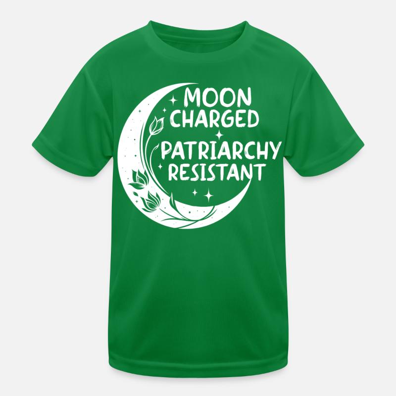Moon chargée, résistante au patriarcat T-shirt sport Enfant