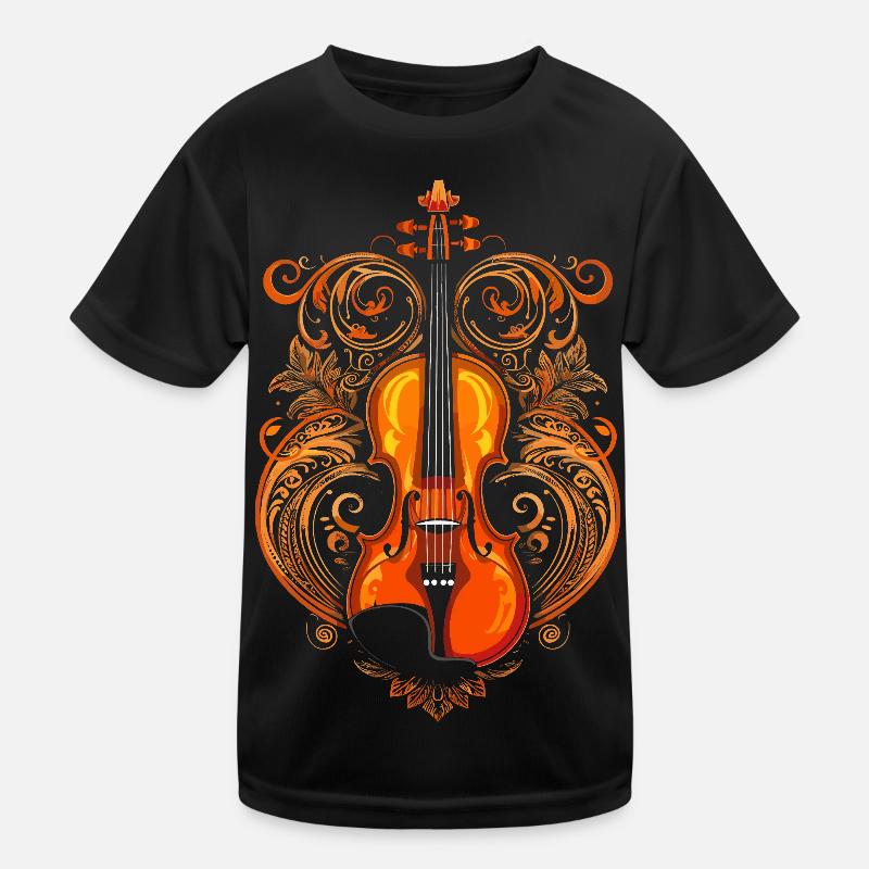 Violon Bande dessinée T-shirt sport Enfant