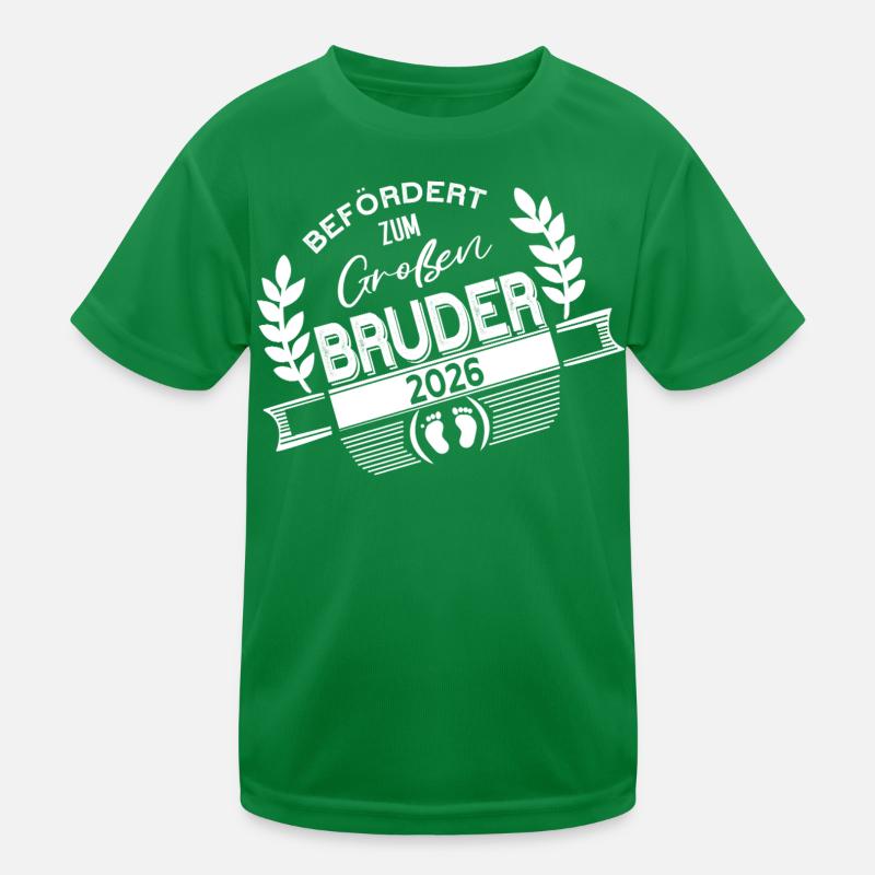 Befördert zum großen Bruder 2026 Kinder Funktions-T-Shirt