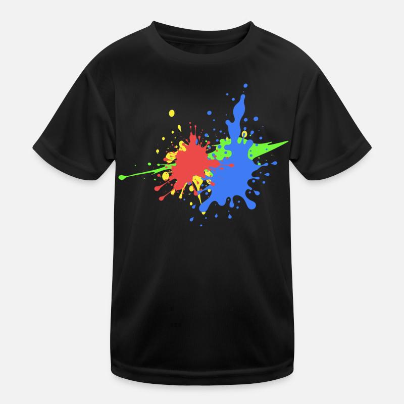 Buntes Graffiti Design Trend Kinder Funktions-T-Shirt