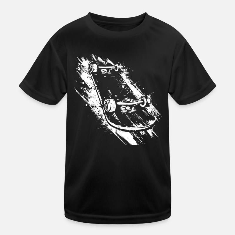 Skateboard Kinder Funktions-T-Shirt