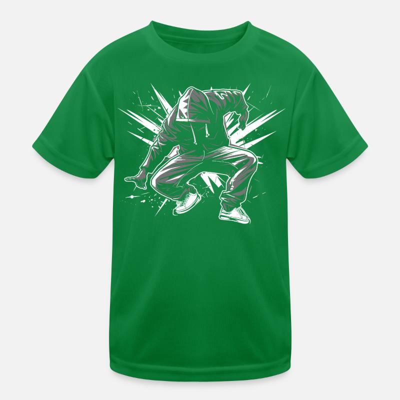 Breakdancer Kinder Funktions-T-Shirt