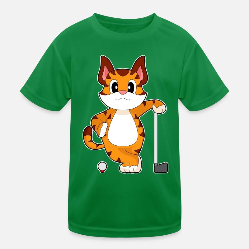 Tiger Golf Golfschläger Kinder Funktions-T-Shirt