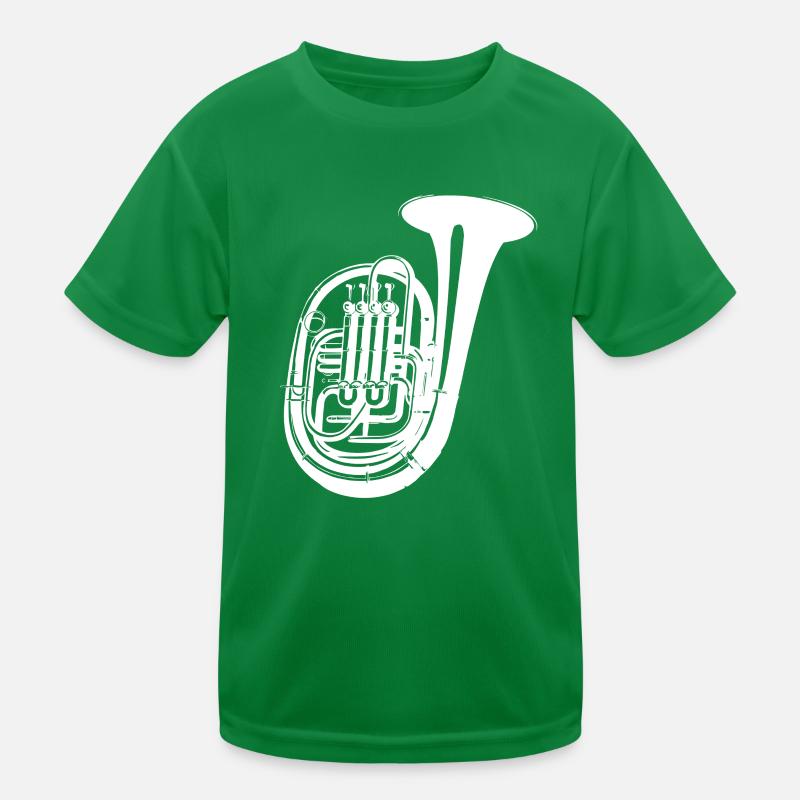 Tuba Zeichnung Kinder Funktions-T-Shirt