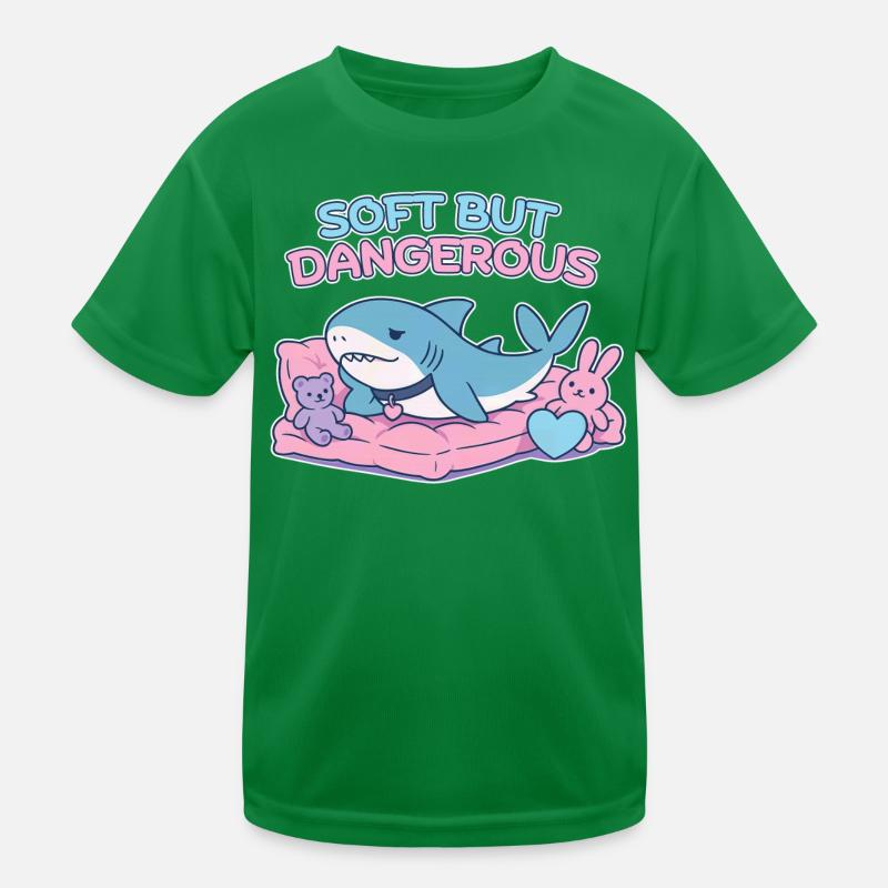 BLAHAJ – Weich & Gefahr Kinder Funktions-T-Shirt