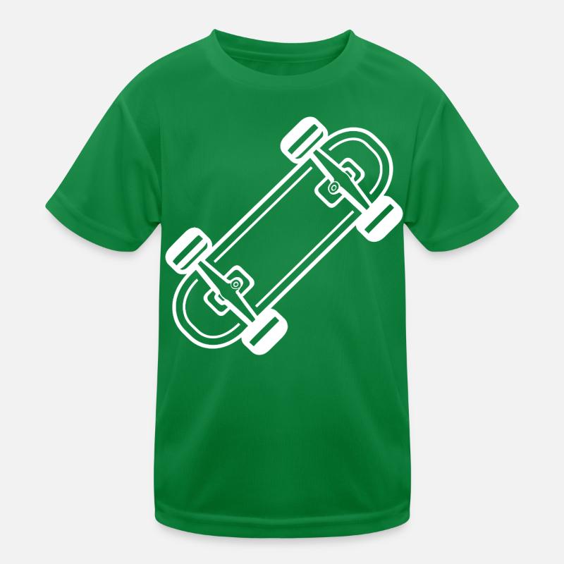Skateboard Comic-Stil Kinder Funktions-T-Shirt