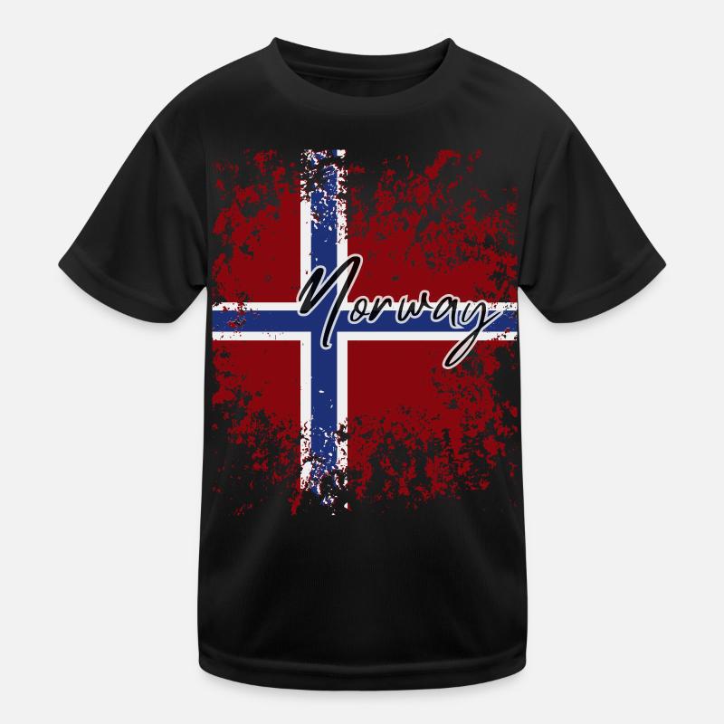 Norwegian Pride, I Love Norway T-shirt sport Enfant