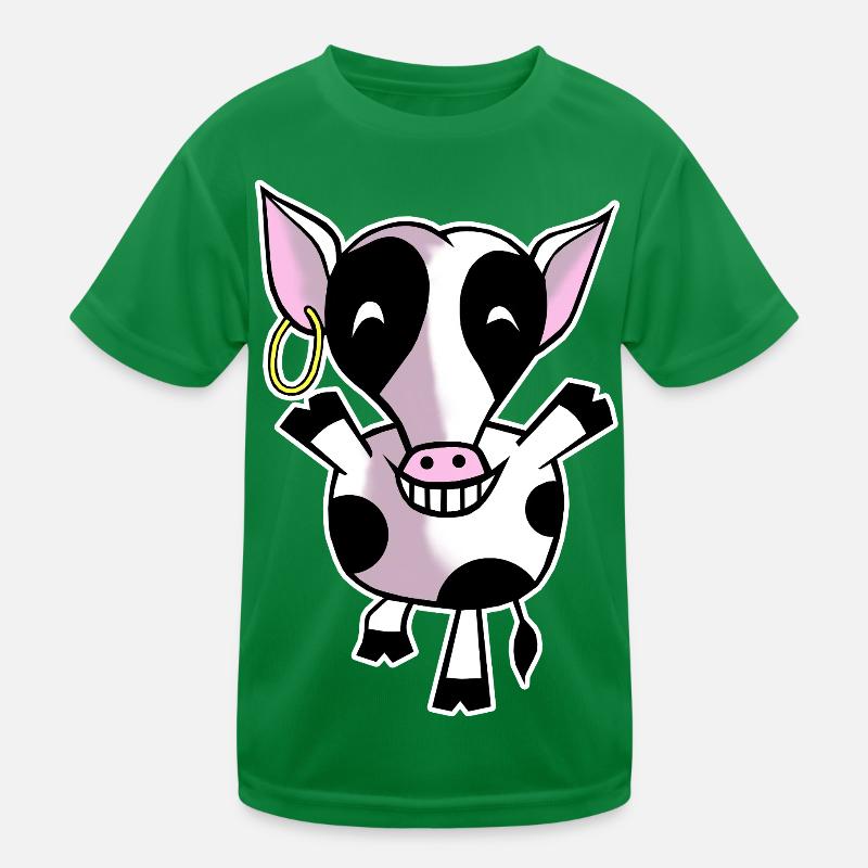 Vache heureuse T-shirt sport Enfant