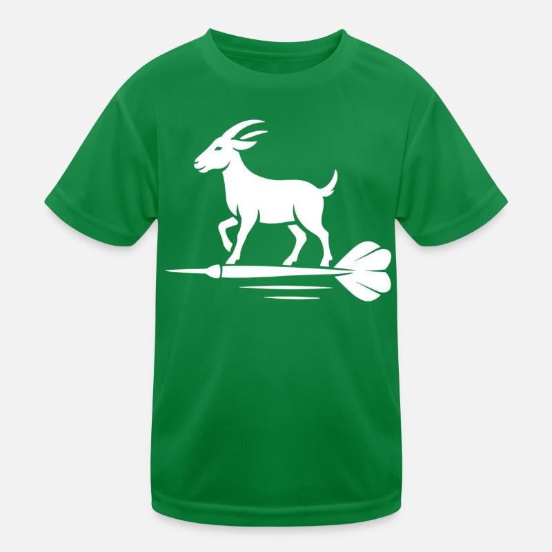 Bock auf Dart Kinder Funktions-T-Shirt