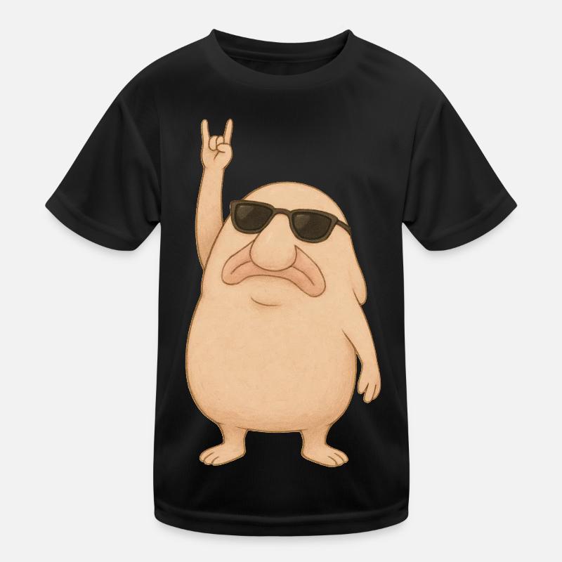 Blobfisch Rockt Kinder Funktions-T-Shirt