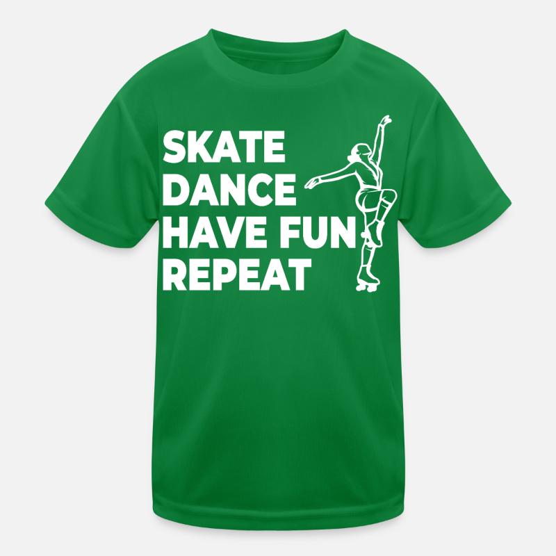 Skate Dance Have Fun Repeat Kinder Funktions-T-Shirt