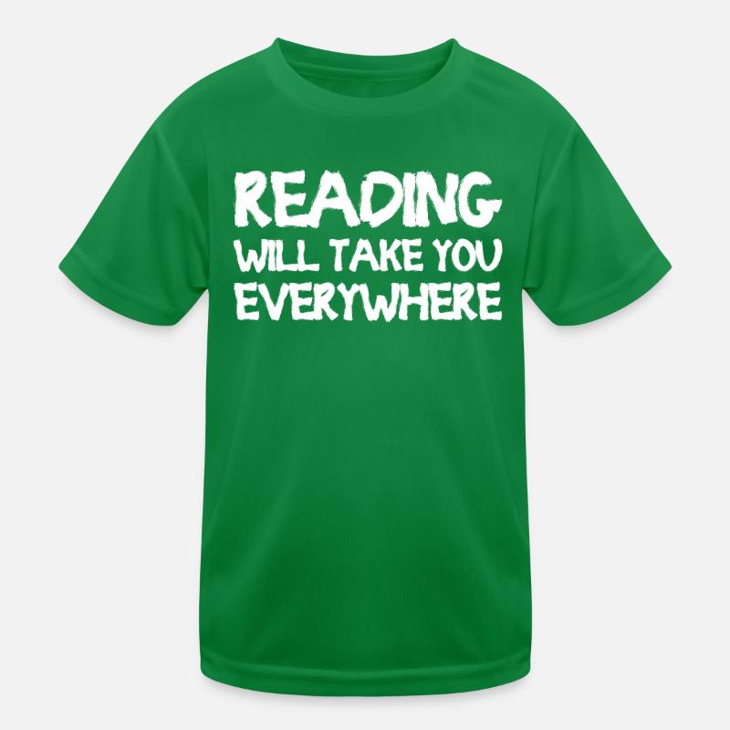 La lecture vous emmènera partout T-shirt sport Enfant