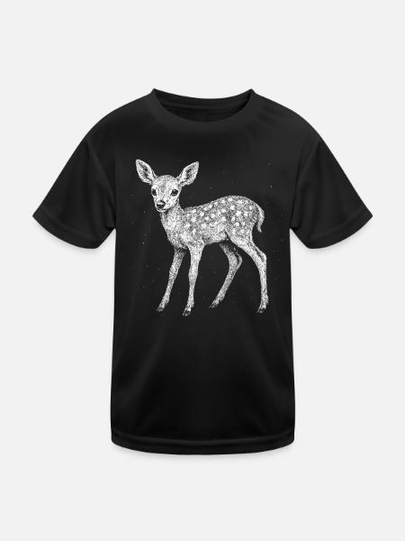 Fawn - Kids Functional T-Shirt - black - Front