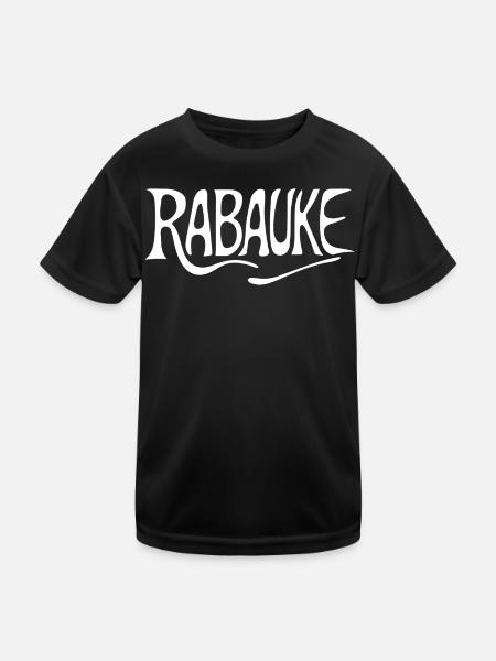 Rabauke - Kinder Funktions-T-Shirt - Schwarz - Vorne