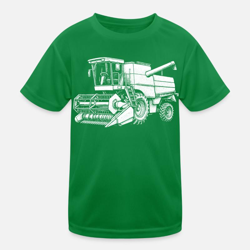 Moissonneuse Field Giant sur pneu T-shirt sport Enfant