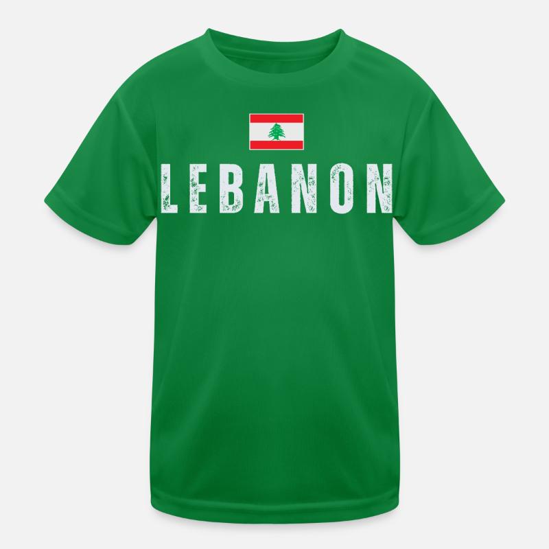Fier drapeau libanais du Liban T-shirt sport Enfant