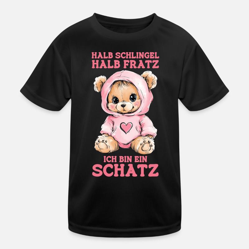 Bear Bear Half Rascal Half Grimace Treasure Kids Functional T-Shirt