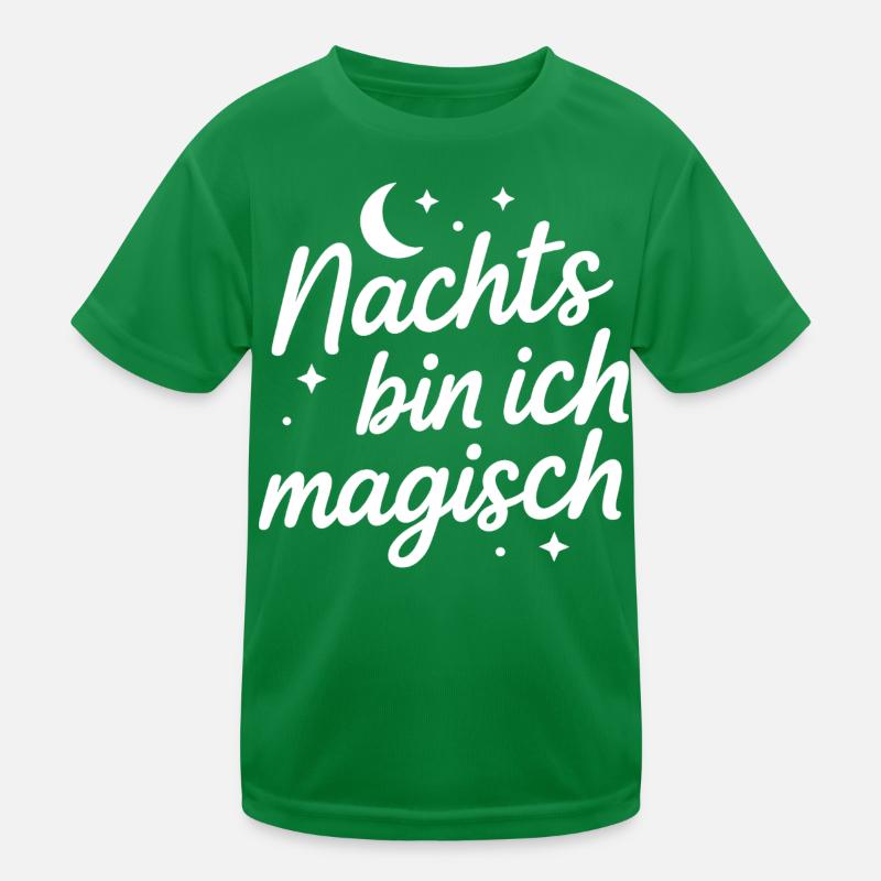 Nachts bin ich magisch Kinder Funktions-T-Shirt