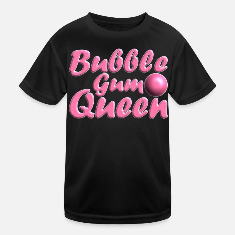 Bubblegum Queen pink - Kids Functional T-Shirt - black