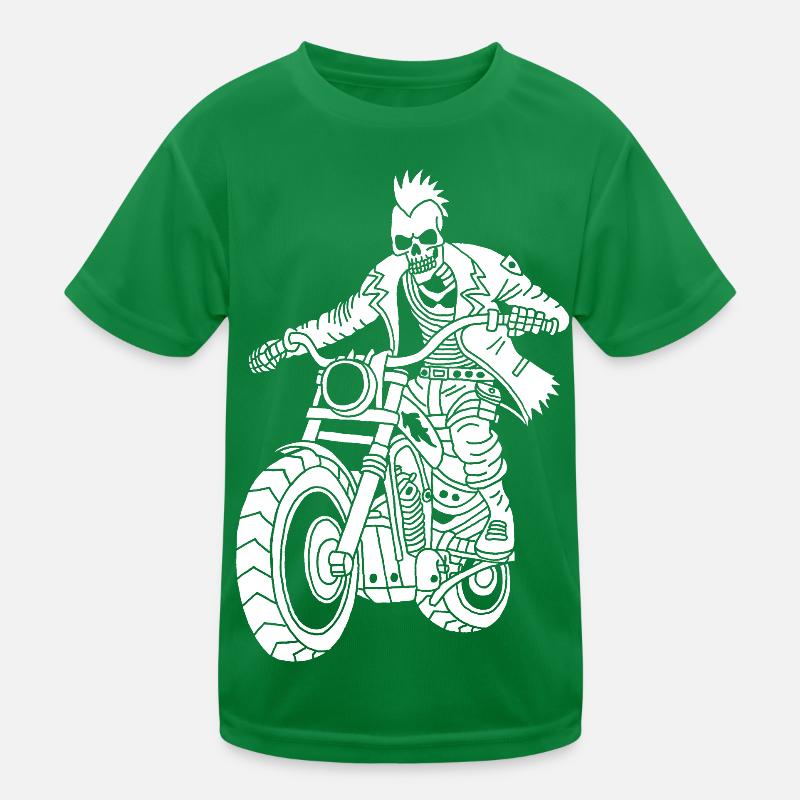 Hell Biker (Weiß) Kinder Funktions-T-Shirt