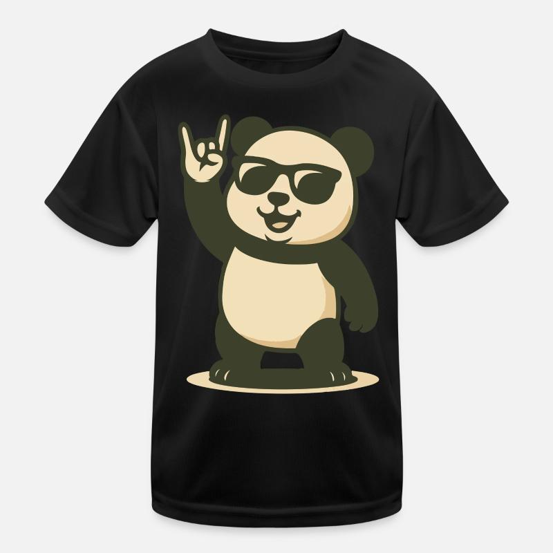 Vibrations de panda rock T-shirt sport Enfant