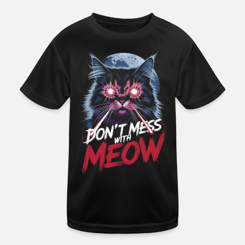 Ne plaisantez pas avec l’art du chat laser miaou T-shirt sport Enfant