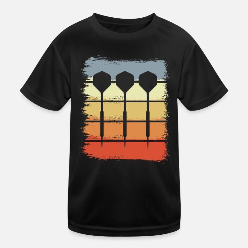 Retro Dartpfeile Kinder Funktions-T-Shirt