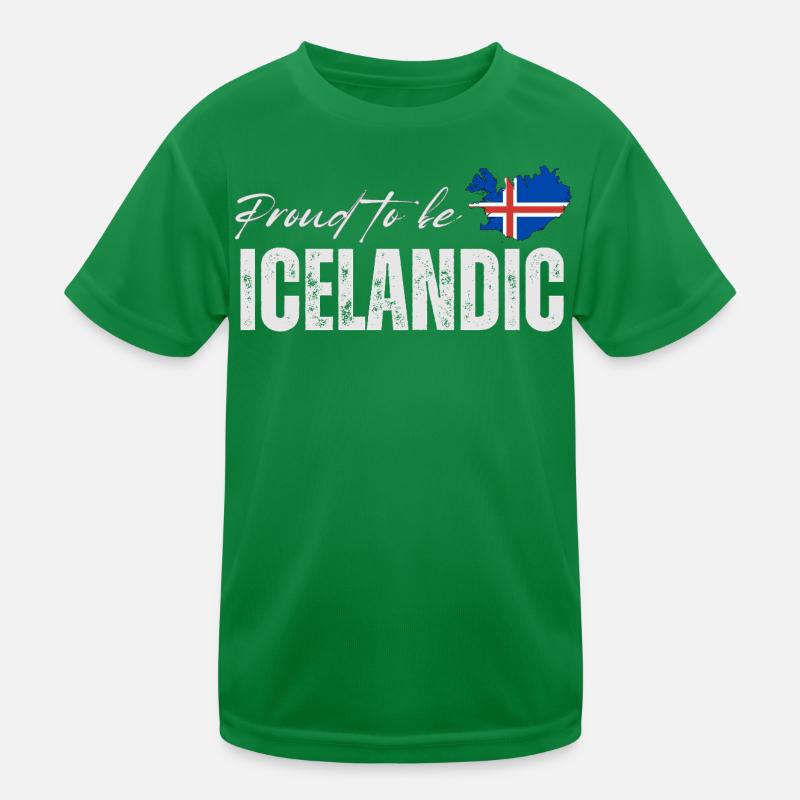 Isländisch stolz, ich liebe Island Kinder Funktions-T-Shirt