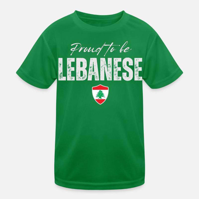Libanese stolz, ich liebe den Libanon Kinder Funktions-T-Shirt