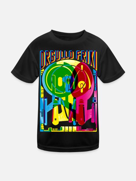 Geek-Stolz - Kinder Funktions-T-Shirt - Schwarz