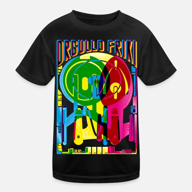 Geek-Stolz - Kinder Funktions-T-Shirt - Schwarz