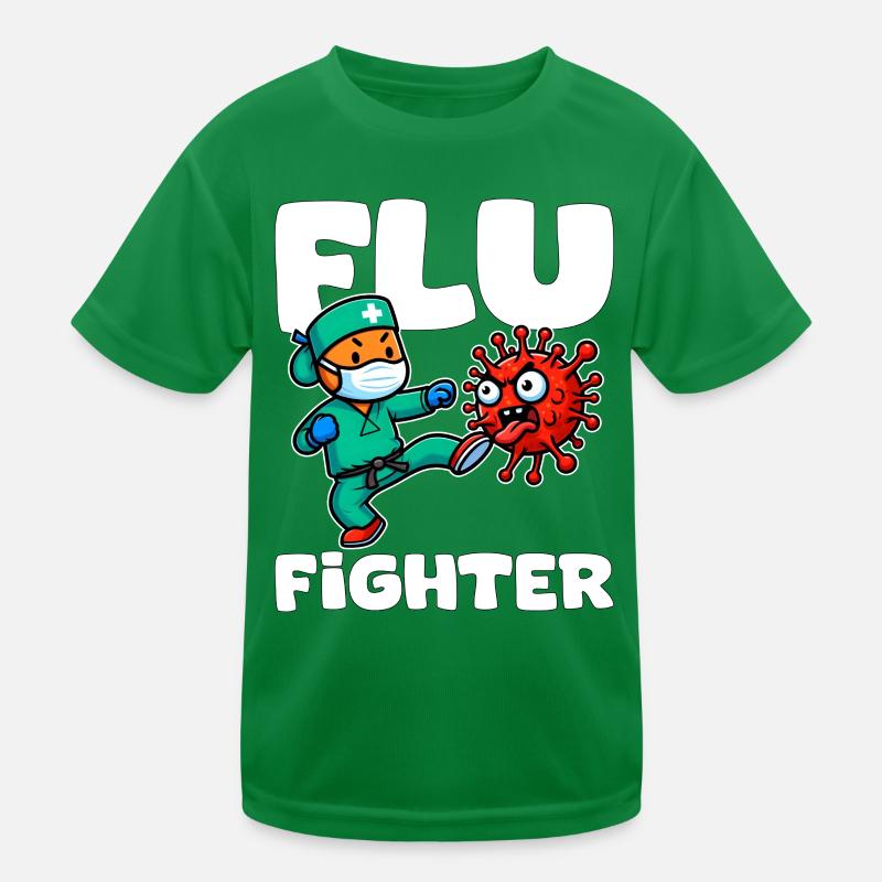 FLU FIGHTER - KRANKENSCHWESTER GESCHENK Kinder Funktions-T-Shirt