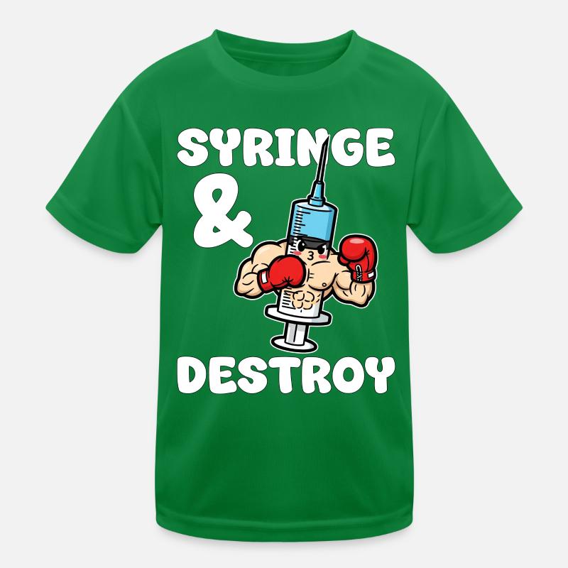 SYRINGE AND DESTROY - NURSE GIFT Kids Functional T-Shirt