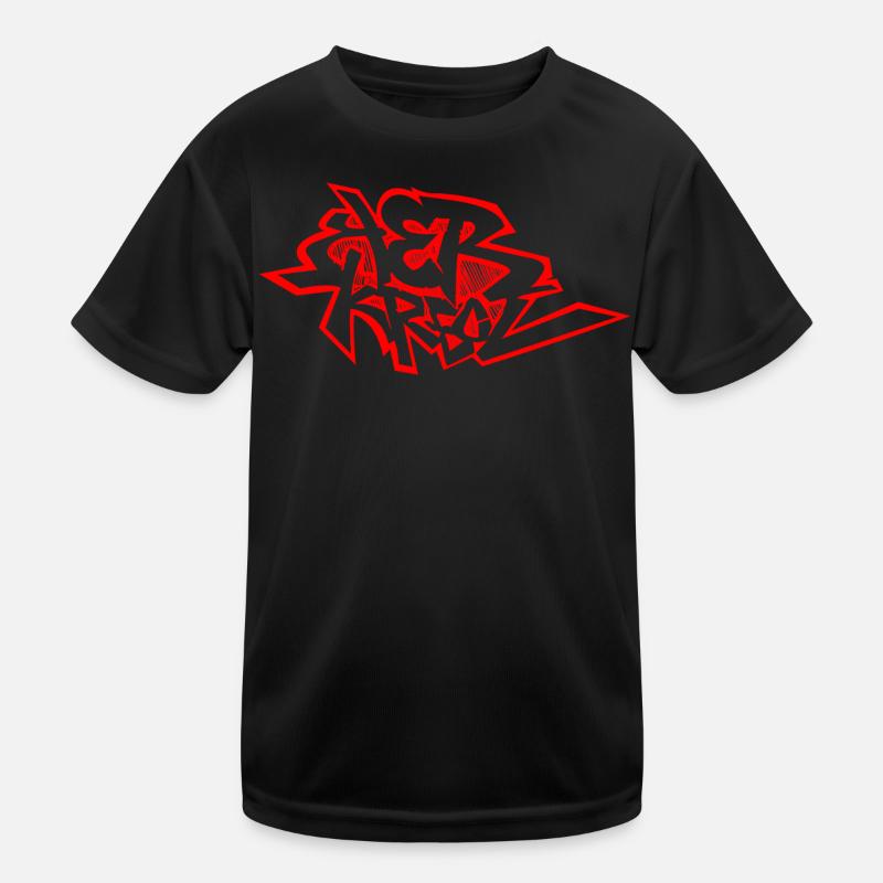 Graffiti 974 Ker Kreol - Rot Kinder Funktions-T-Shirt